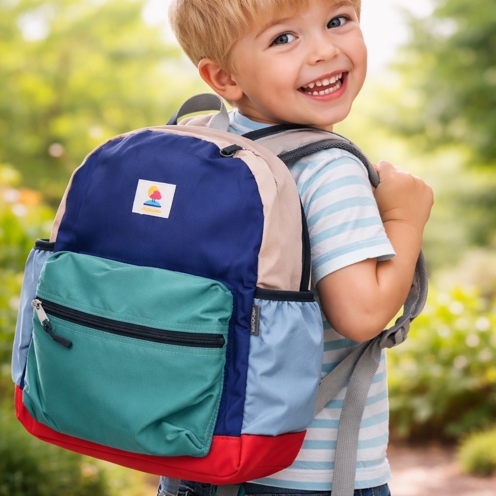 NWT Mibasies Lightweight Colorblock Backpack For Kids